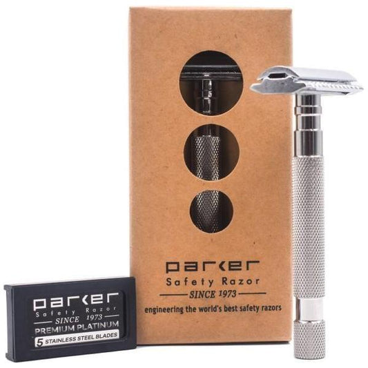 Parker 64S Stainless Steel Handle With Closed Comb Head Safety Razor Safety Razor Pasteur Pharmacy