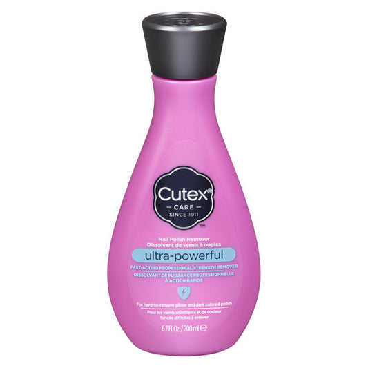 Cutex Ultra-Powerful Nail Polish Remover, 6.7 oz – For Gel, Glitter, and Longwear Polish Nail Polish Removers Pasteur Pharmacy