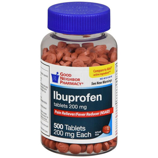 Gnp Ibuprofen 200mg Clear Bottle Tab 500ct Clear Kerosene Pasteur Pharmacy