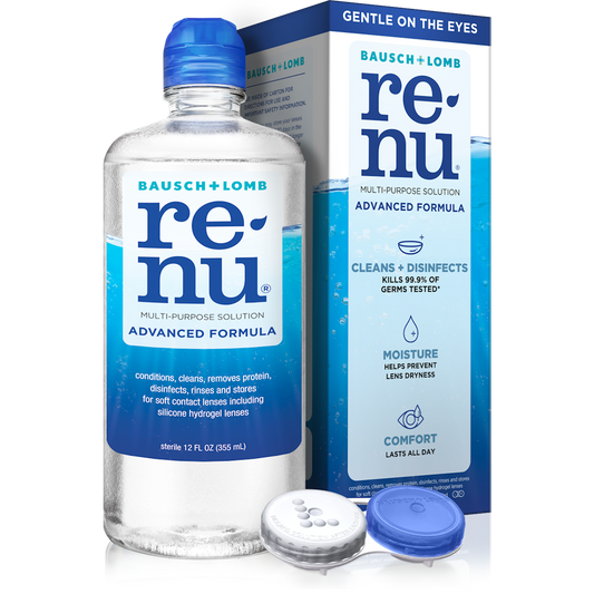 ReNu Bausch + Lomb Advanced Triple Disinfect Formula Multi-Purpose Eye Contact Lens Solution, 12 Fl Oz Health & Beauty Pasteur Pharmacy