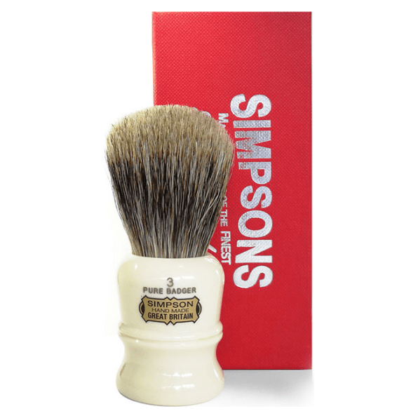 Simpsons Duke D3 Pure Badger Shaving Brush Shaving Brush Pasteur Pharmacy