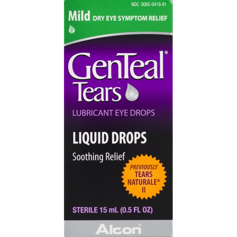 GenTeal Tears Lubricant Eye Drops, Liquid Drops Mild, 15 Ml