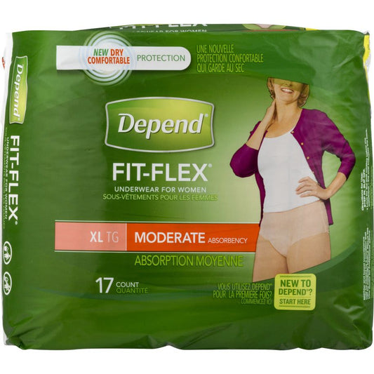 Depend Fit-Flex Underwear, For Women, Moderate Absorbency, XL Personal Care Pasteur Pharmacy