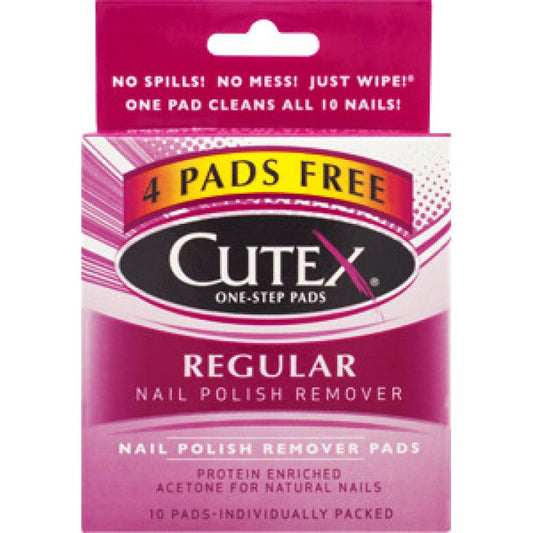 Cutex Regular Nail Polish Remover Pads Nail Polish Removers Pasteur Pharmacy