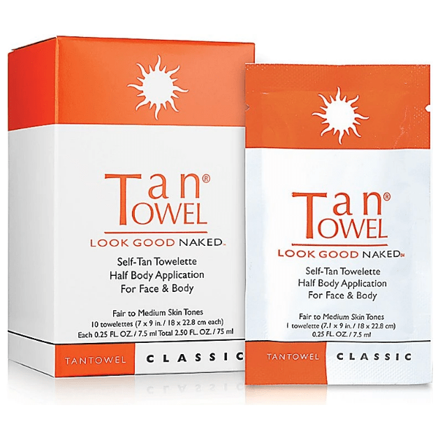 TanTowel Look Good Naked Self-Tan Towelettes 10 pack Self-Tan Towelettes Pasteur Pharmacy