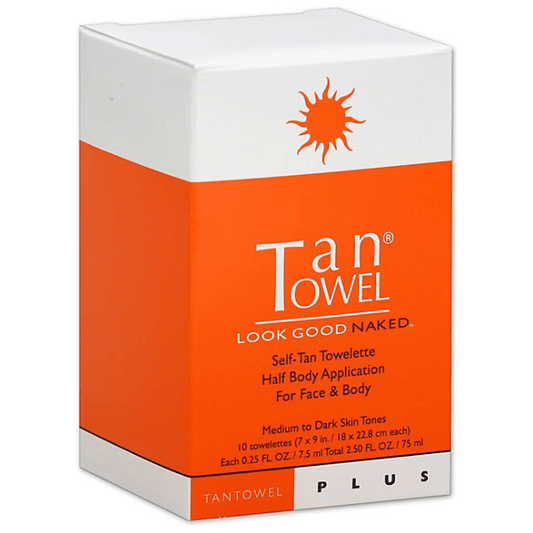 Tan Towel Half Body Self-Tan Towelettes - Dark 10 pack Self-Tan Towelettes Pasteur Pharmacy