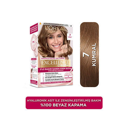 L'Oréal Paris Excellence Crème Tinte para el cabello 7 Rubio Claro - Color Intenso