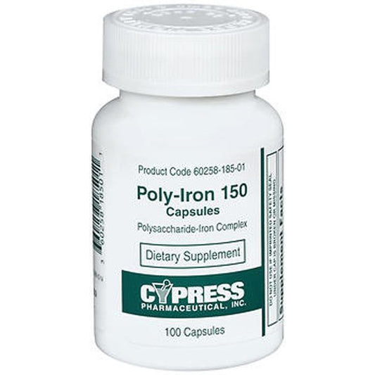 Poly Iron Cp 150 Mg 100 Vitamins & Supplements Pasteur Pharmacy