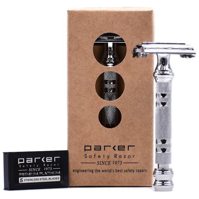 Parker 66r Chrome Heavy Weight Double Edge Safety Razor Safety Razor Pasteur Pharmacy
