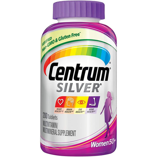 Centrum Silver Multivitamin Supplement For Women 200 Tablets Vitamins & Supplements Pasteur Pharmacy