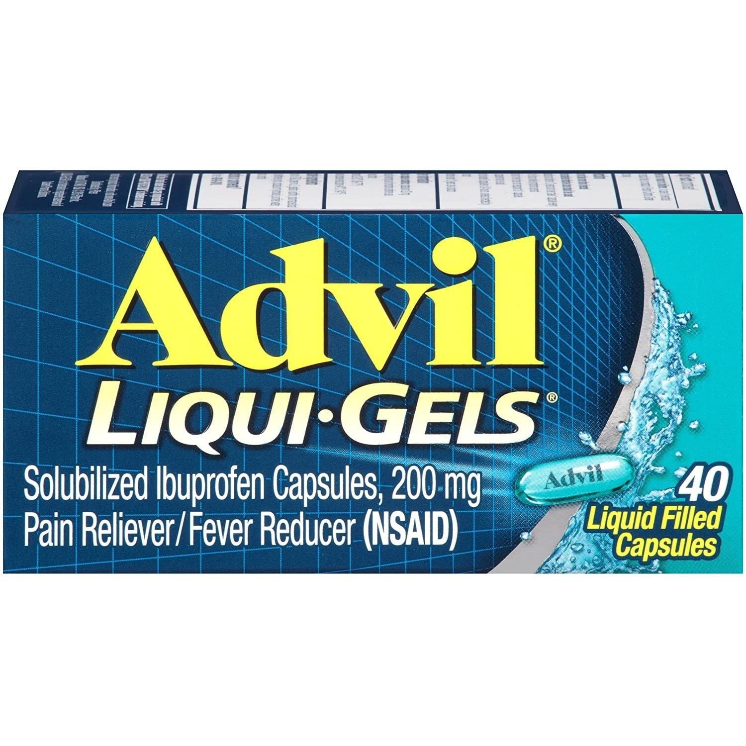 Advil Liqui-Gels Pain And Fever Relief Liquid Capsules 200 Mg Ibuprofen Health & Beauty Pasteur Pharmacy