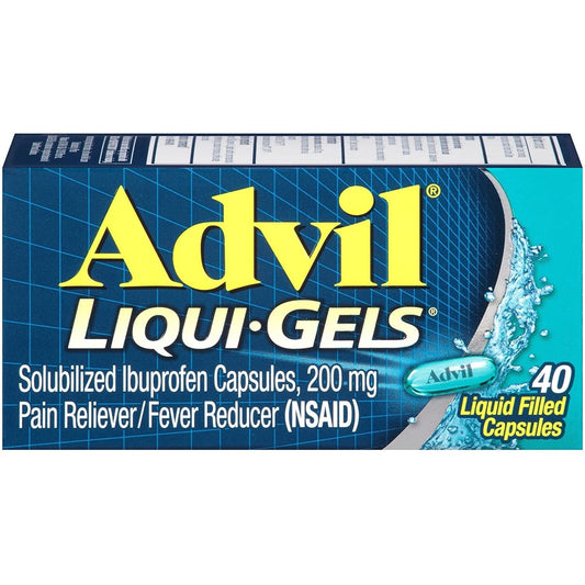Advil Liqui-Gels Pain And Fever Relief Liquid Capsules 200 Mg Ibuprofen Health & Beauty Pasteur Pharmacy