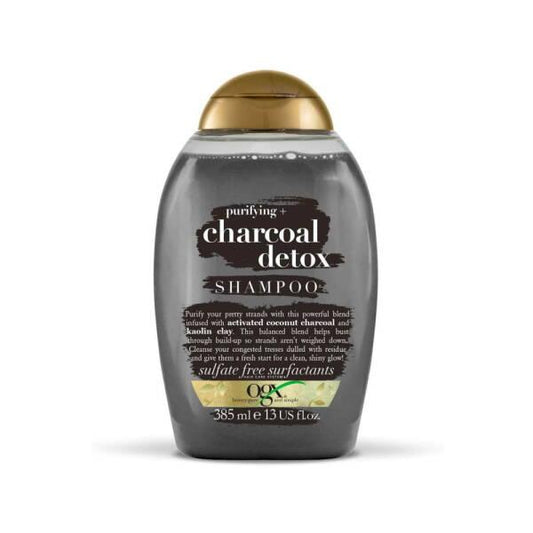 Shampooing Détox au Charbon OGX 385 ml - Nettoyage en profondeur pour la santé des cheveux et du cuir chevelu