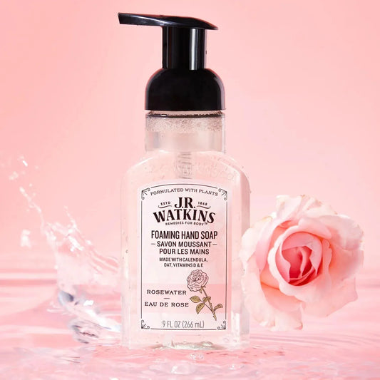 J.R. Watkins Rosewater Foaming Hand Soap 9 oz Foaming Hand Soap Pasteur Pharmacy