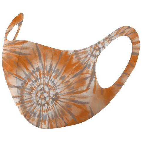 Mask4Aide Reusable Unisex Face Mask Tie Dye Orange & Gray Reusable Unisex Face Mask Pasteur Pharmacy