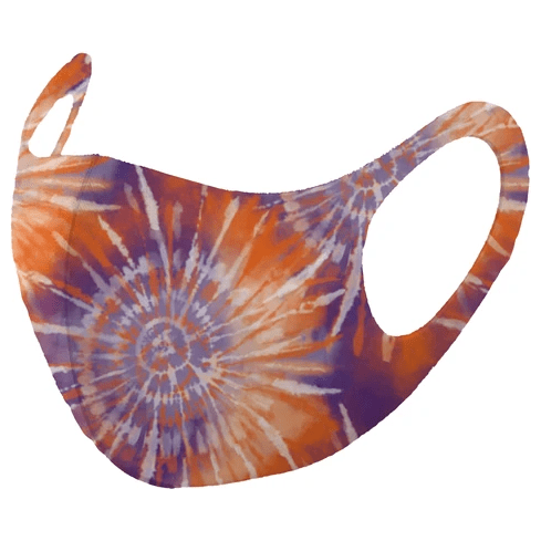 Mask4Aide Reusable Unisex Face Mask Orange & Purple Tie Dye Reusable Face Mask Pasteur Pharmacy