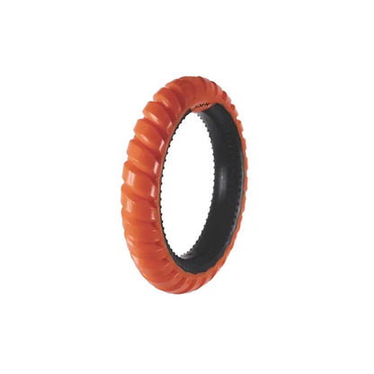 Jouet pour chien M-Pets Ring King, anneau de lancer résistant, orange et noir