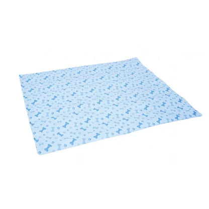 Lit rafraîchissant pour chien M-Pets bleu moyen 45x60cm