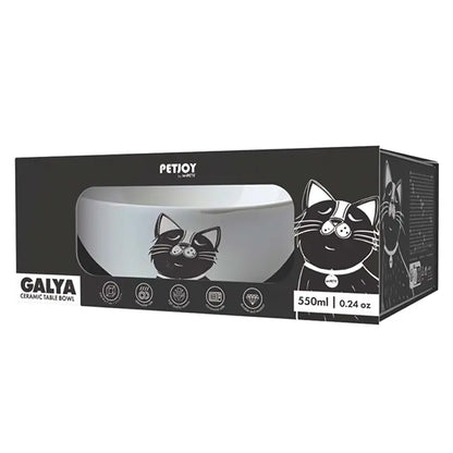 Comedero de cerámica para mascotas M-Pets Galya con figuras de animales 550 ml