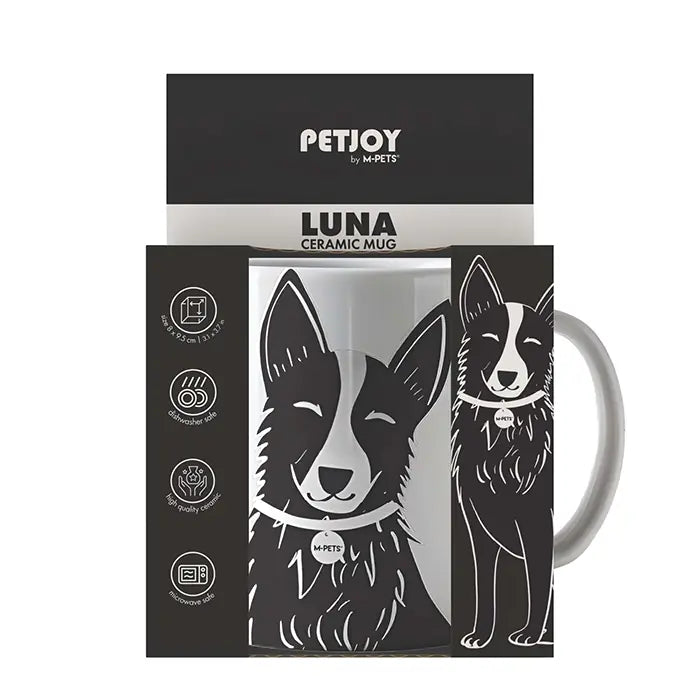 M-Pets Petjoy Luna Mug with Dog Illustrations 350ml