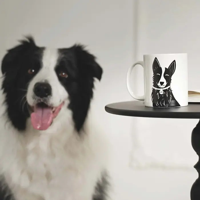 M-Pets Petjoy Luna Mug with Dog Illustrations 350ml