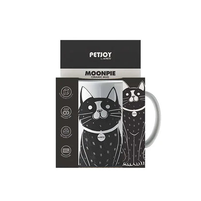 Mug M-Pets Petjoy Moonpie Noir & Blanc 350 ml
