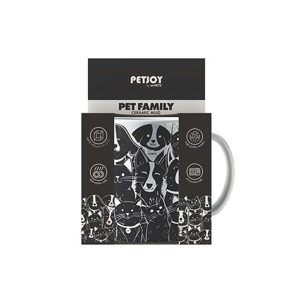 Mug M-Pets Petjoy Petfamily motif animaux multicolore 350 ml