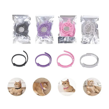 Collier calmant pour chat M-Pets Keep Calm, paquet de 4