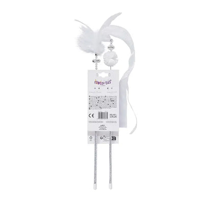 M-Pets Mooncat Jouet Canne à chat interactif Ensemble de 2 pièces Blanc