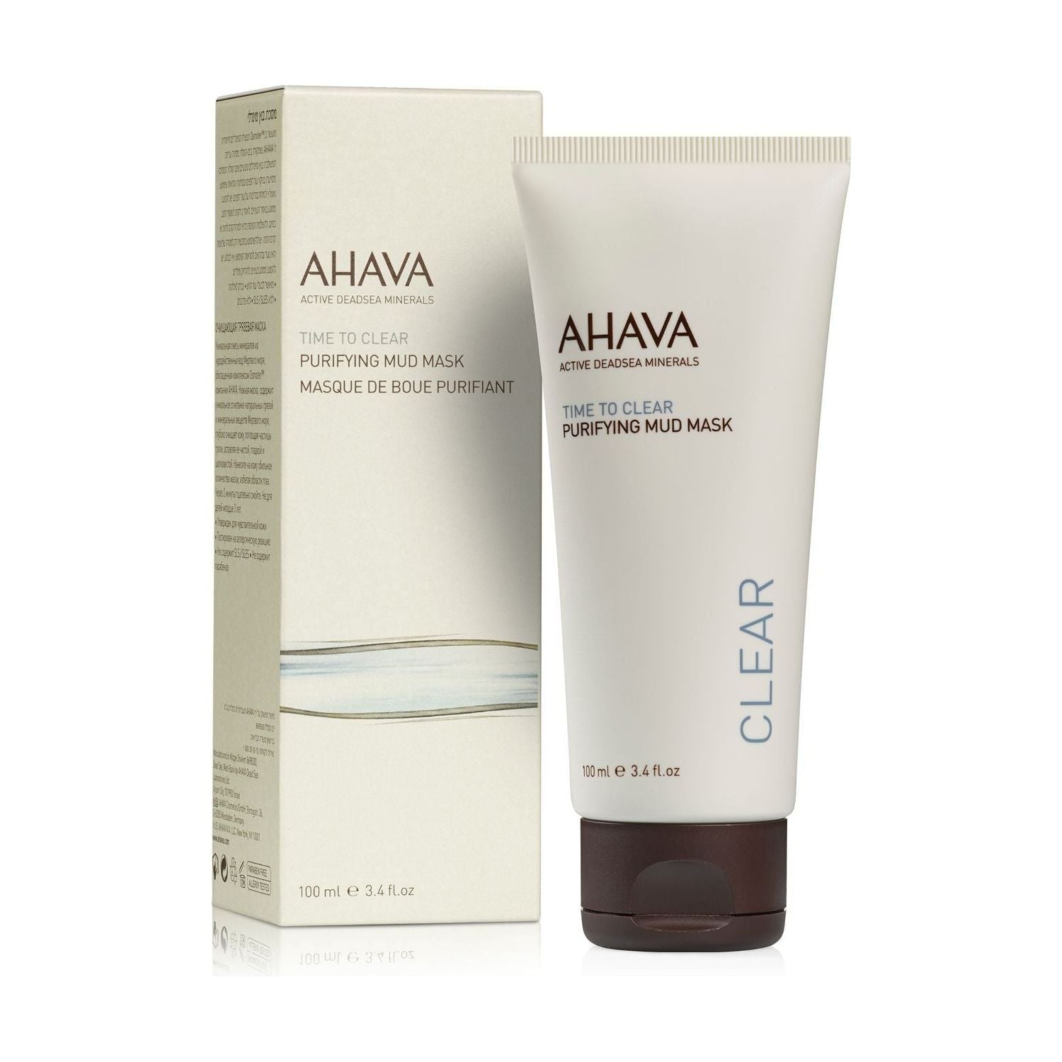 Ahava Time To Clear Purifying Mud Mask 3.4 Oz Mud Mask Pasteur Pharmacy