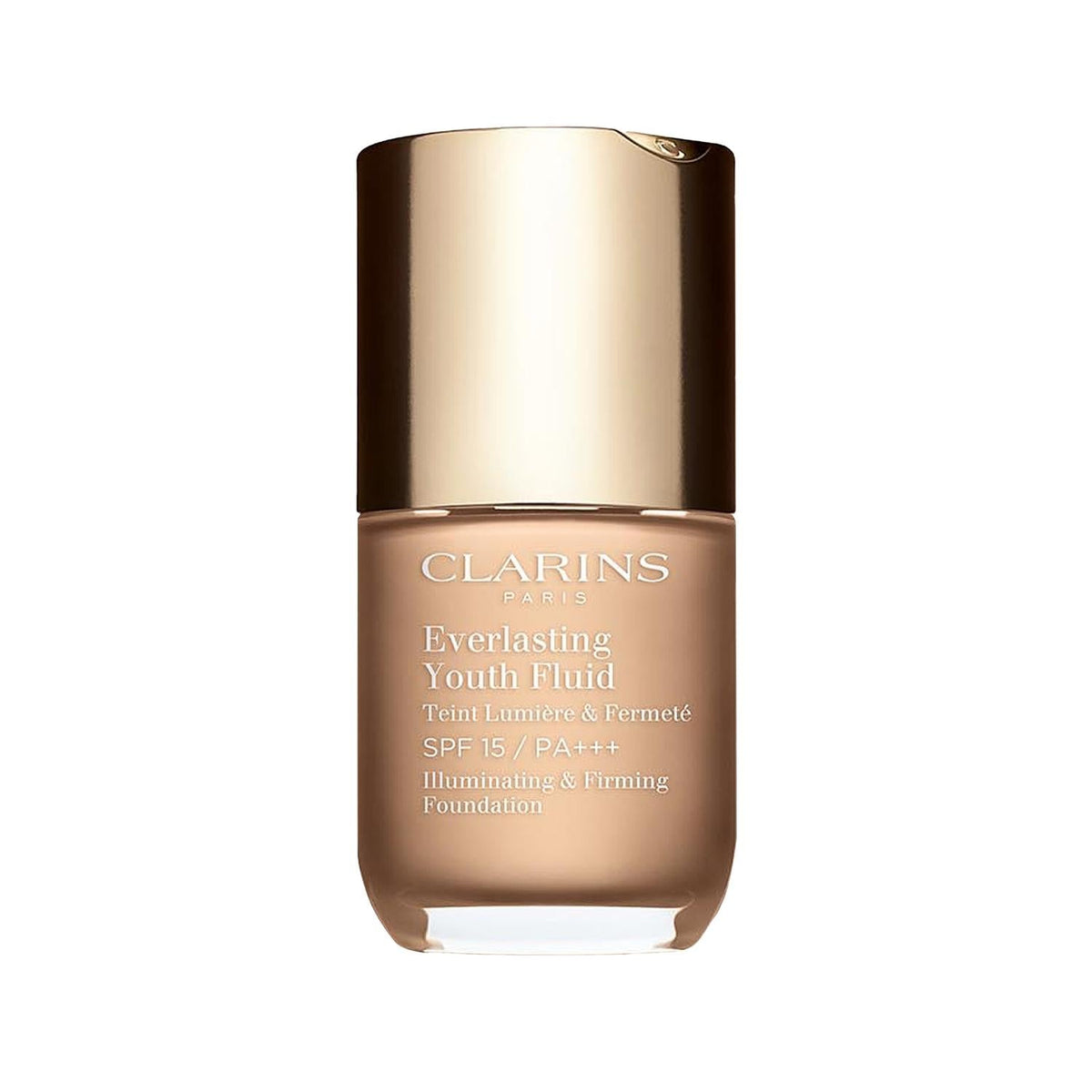 Clarins Everlasting Youth Foundation: Long-Lasting, Anti-Aging Fluid Makeup - Shade 105.5 - Achieve a Youthful Complexion