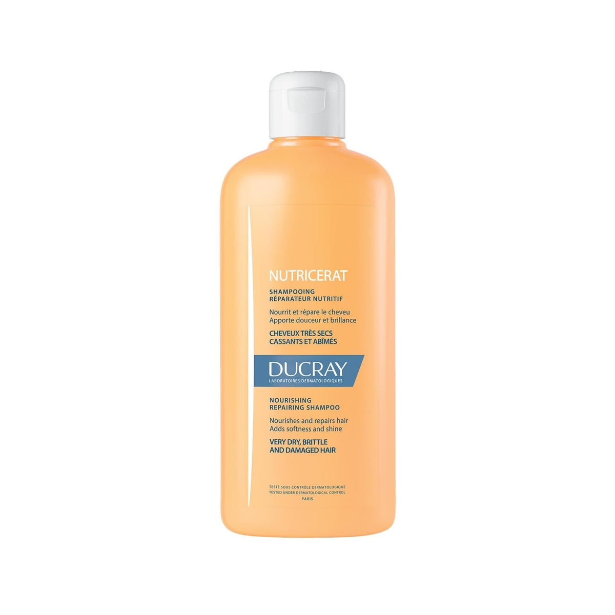 Ducray Nutricerat Nourishing Shampoo for Dry, Damaged Hair - 200ml, Repairing Formula for Brittle Hair