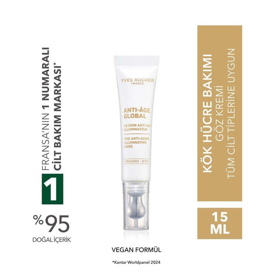 Yves Rocher Anti Age Global Caffeine & Vitamin E Eye Cream 15ml