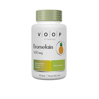 Complément alimentaire Voop à la bromélaïne : soutien digestif naturel et anti-inflammatoire - enzymes d'ananas, gélules végétaliennes, 30 unités