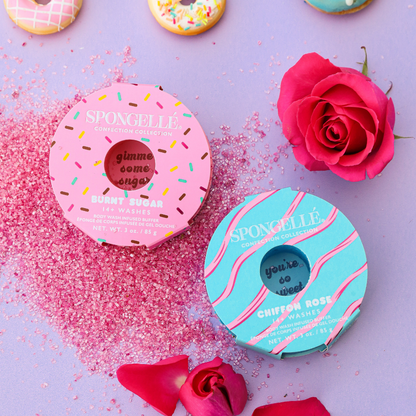 Coffret exfoliant pour le corps Sucre brûlé et Rose mousseline