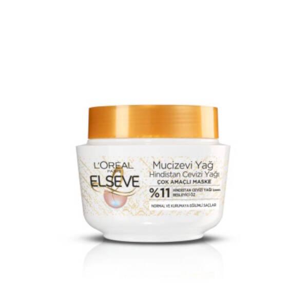 Elseve Coconut Oil Hair Mask: Nourishing & Hydrating Treatment for Dry Hair | 300ml Multi-Purpose Hydration Mask
