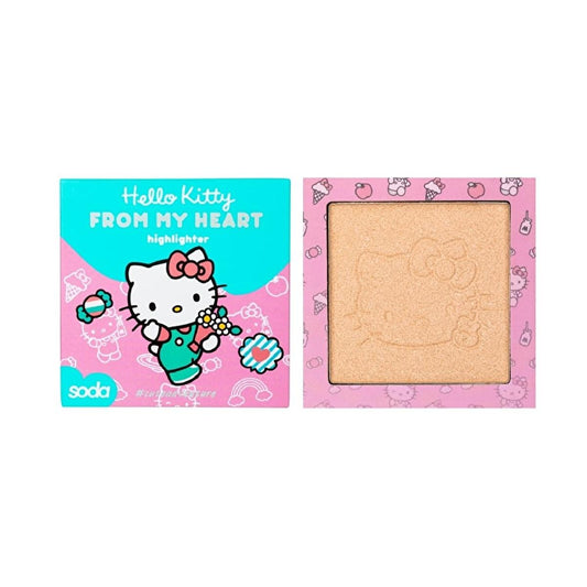 Soda Hello Kitty Highlighter - Natural Glow Makeup for Daily or Creative Looks