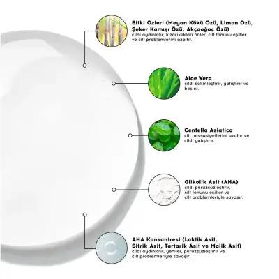 Ensemble sérum aux AHA et hydratant à l'acide hyaluronique de Cream Co. : soin vegan pour traiter l'acné, illuminer le teint et uniformiser la peau