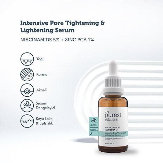 The Purest Solutions - Suero para el acné con niacinamida al 5 % + zinc PCA al 1 % para piel grasa - 30 ml