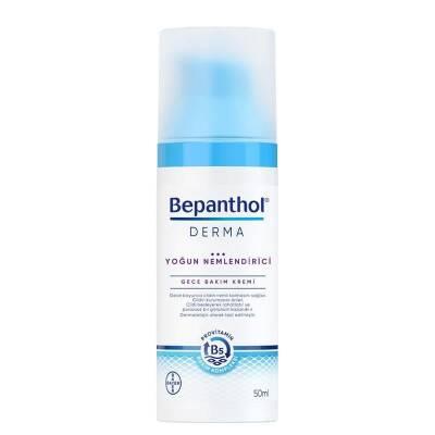 Bepanthol Derma: Crema facial de noche hidratante intensa - Reparación y regeneración para piel seca y sensible - Sin parabenos, cuidado dermatológico