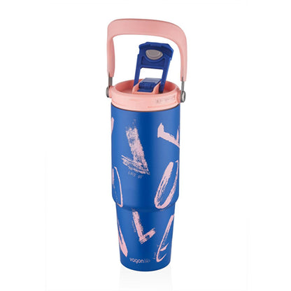 Gourde en acier inoxydable Vagon Life, grande capacité 900 ml | Isolée, sans BPA, étanche - Restez hydraté lors de vos déplacements.