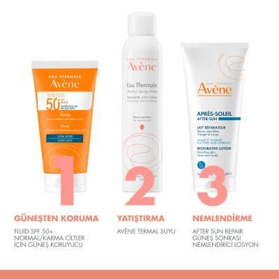 Avene Fluide SPF 50+ Sunscreen for Normal/Combination Skin - Lightweight, Non-Greasy, UVA/UVB/Blue Light Protection