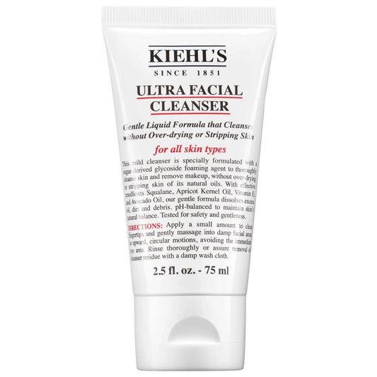 Mini Ultra Facial Cleanser: Limpiador facial suave para piel seca - Hidratante, elimina la grasa, Clean at Sephora - Albaricoque, aguacate, escualano
