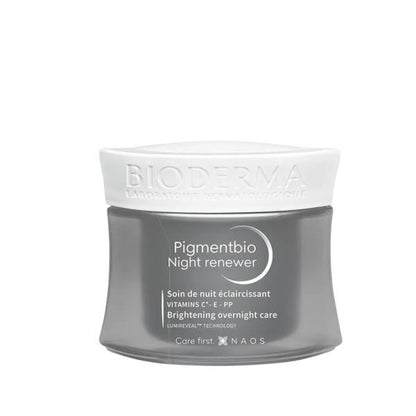Bioderma Pigmentbio Night Renewer - Crema de noche antiedad para pieles sensibles con beneficios iluminadores y reafirmantes