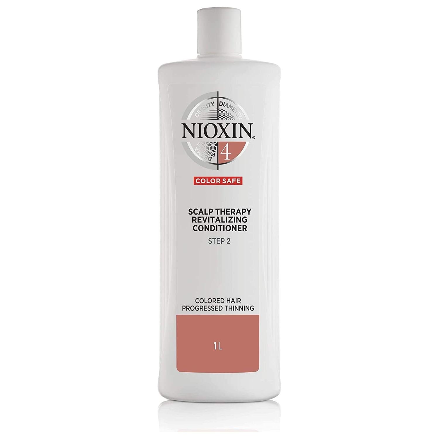 Nioxin System 4 Scalp Therapy Conditioner for Fine Hair, 33.8 fl oz Hair Conditioner Pasteur Pharmacy