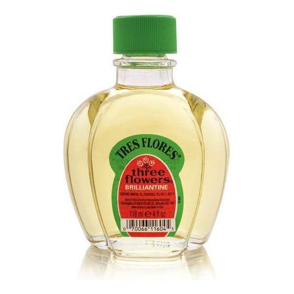 Three Flowers Brilliantine Liquid 4 oz Hair Brilliantine Liquid Pasteur Pharmacy