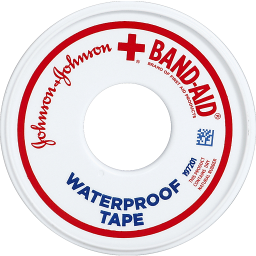Band-Aid Brand Of First Products Waterproof Tape To Secure Bandages, .5 Inches By 10 Yards