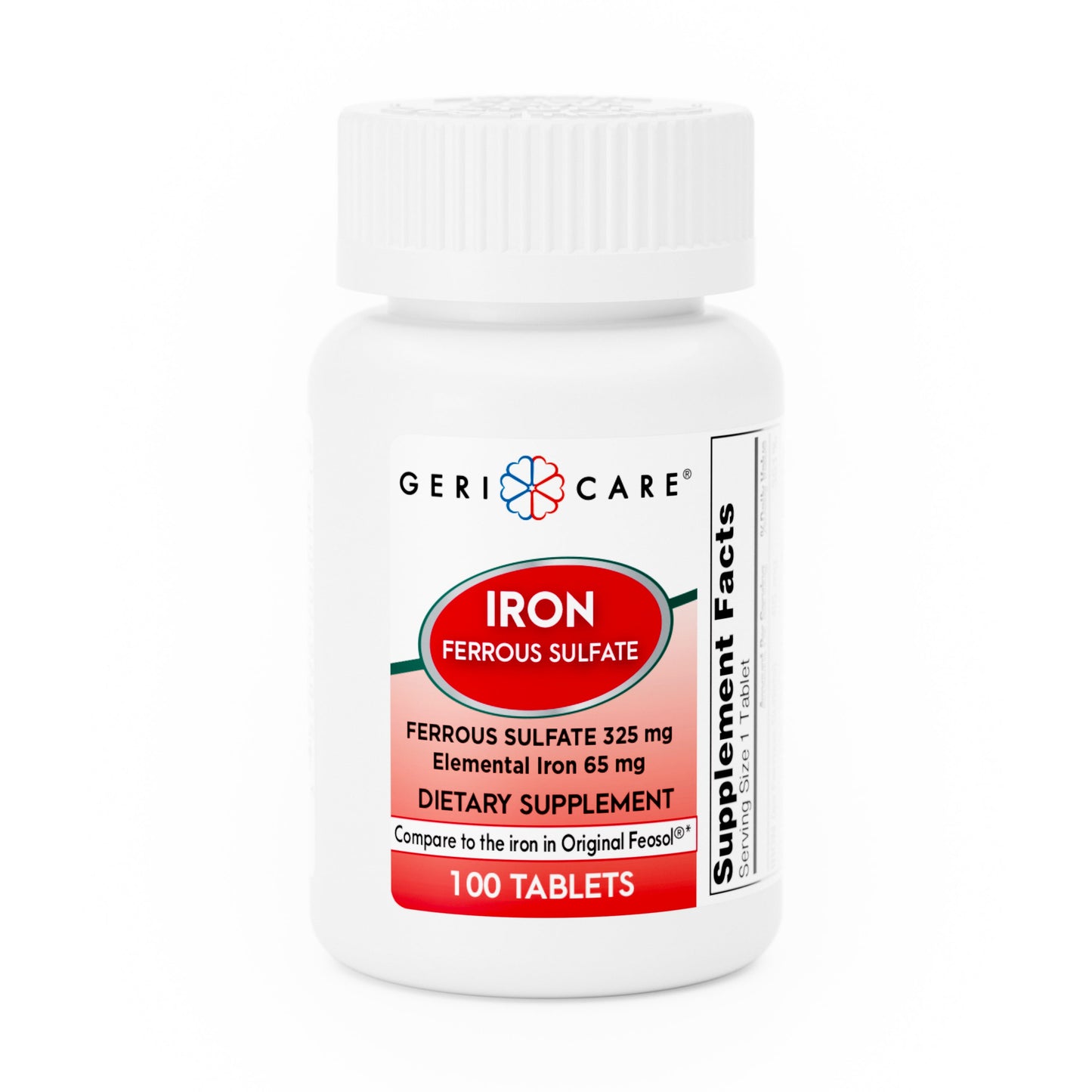 GeriCare Ferrous Sulfate Oral Solution 325 mg Vitamins & Supplements Pasteur Pharmacy