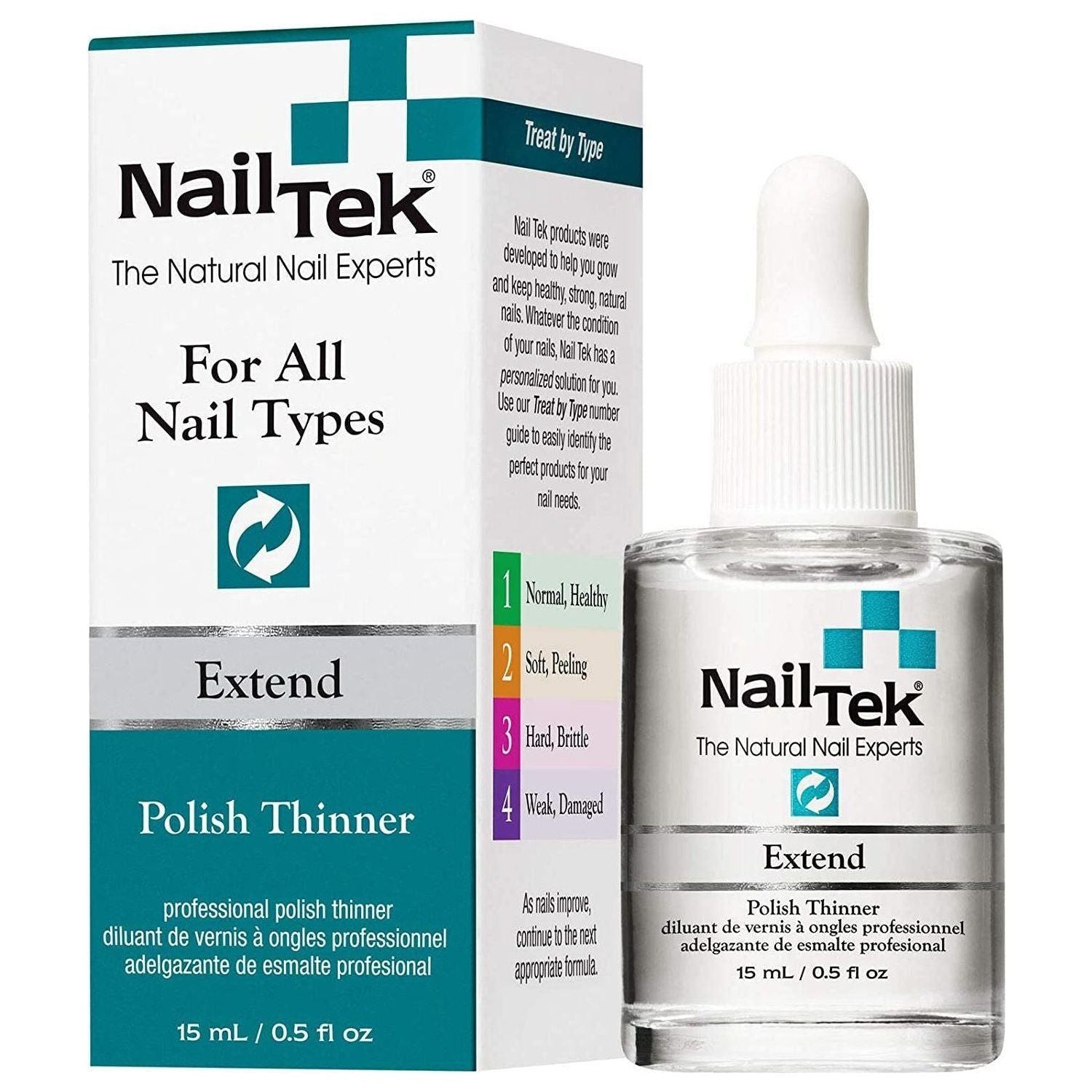 Nail Tek exteNd Polish Thinner 0.5 OZ Nail Polish Thinner Pasteur Pharmacy