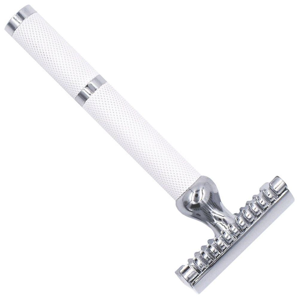 Parker 70C White and Chrome Open Comb Safety Razor Safety Razor Pasteur Pharmacy